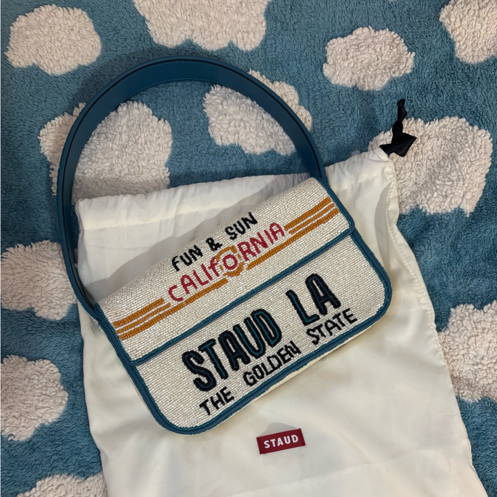 Staud White and Blue Women's Bag
